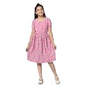 Fashion Dream Girl's Fit And Flare Knee Length Dress