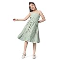 Fashion Dream Girl's Fit And Flare Knee Length Dress