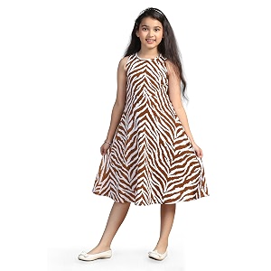 Fashion Dream Girls Fit Flare Calf-Length