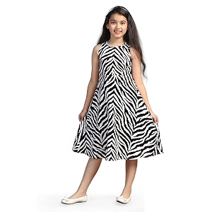 Fashion Dream Girls Fit Flare Calf-Length
