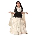 Fashion Dream Girls Silk Blend Readymade Embroidered