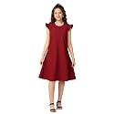 Fashion Dream Girls Solid Knee-Length Summer Casual