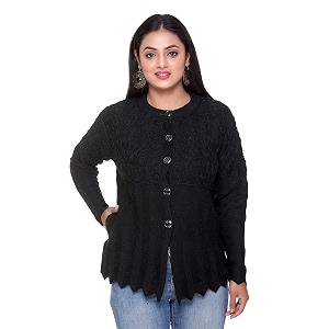 wool round neck womens fullsleeve woollen cardigan sweater 10-8046-npt6_black
