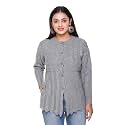 Women's Wool Round Neck Sweater (1725-GREY-XL_Grey_XL)