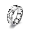 Fashion Frill Black Michelin Ring Simple
