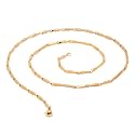 Fashion Frill Men's Double Coated Popular Stainless Steel Silver Chain For Men Boys Girls Stylish Necklaces Silver Chain Anniversary Love Gift For Husband Unisex Chains 22 Inches