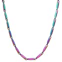 Fashion Frill Men's Double Coated Popular Stainless Steel Silver Chain For Men Boys Girls Stylish Necklaces Silver Chain Anniversary Love Gift For Husband Unisex Chains 22 Inches