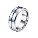 Fashion Frill Stylish With Electric Blue Line