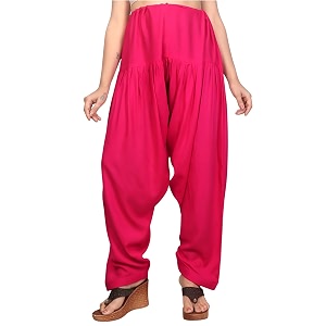 FASHION GALLERY Womens Rayon Relaxed Fit Patiala