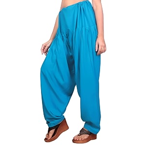FASHION GALLERY Womens Rayon Relaxed Fit Patiala