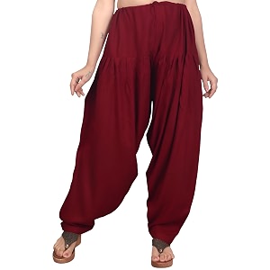 FASHION GALLERY Womens Rayon Relaxed Fit Patiala