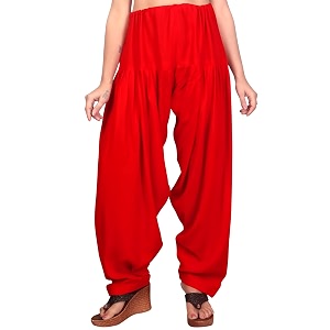 FASHION GALLERY Womens Rayon Relaxed Fit Patiala