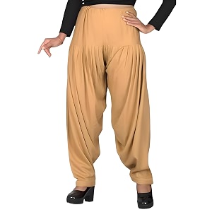FASHION GALLERY Womens Rayon Relaxed Fit Patiala