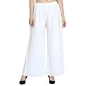 FASHION GALLERY Women39s Solid Rayon Palazzo Pants