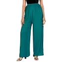 FASHION GALLERY Women39s Solid Rayon Palazzo Pants
