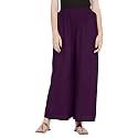 FASHION GALLERY Women39s Solid Rayon Palazzo Pants