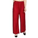 FASHION GALLERY Women39s Solid Rayon Palazzo Pants