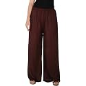 FASHION GALLERY Women39s Solid Rayon Palazzo Pants