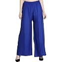 FASHION GALLERY Women39s Solid Rayon Palazzo Pants