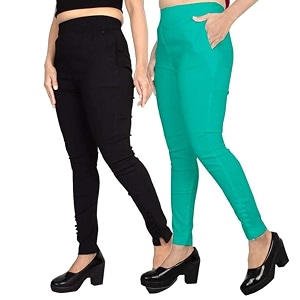 fashion gallery women39s cotton blend modern fit pants with ankle length pull on closure and elasticated flexible waiststretchable pants for women