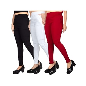 fashion gallery women39s cotton blend modern fit pants with ankle length pull on closure and elasticated flexible waiststretchable pants for women