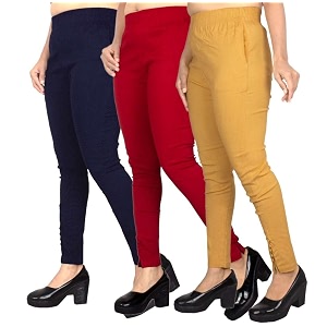 fashion gallery women39s cotton blend modern fit pants with ankle length pull on closure and elasticated flexible waiststretchable pants for women