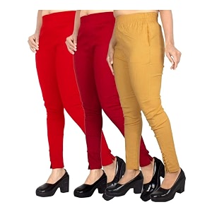 fashion gallery women39s cotton blend modern fit pants with ankle length pull on closure and elasticated flexible waiststretchable pants for women
