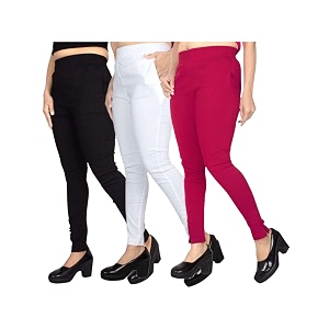 fashion gallery women39s cotton blend modern fit pants with ankle length pull on closure and elasticated flexible waiststretchable pants for women