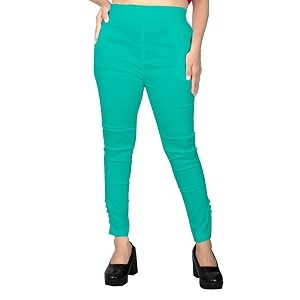 fashion gallery women39s cotton blend modern fit pants with ankle length pull on closure and elasticated flexible waiststretchable pants for women