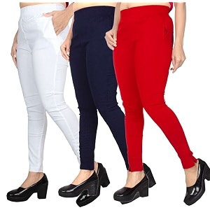 fashion gallery women39s cotton blend modern fit pants with ankle length pull on closure and elasticated flexible waiststretchable pants for women