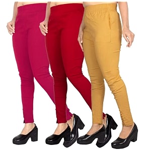 fashion gallery women39s cotton blend modern fit pants with ankle length pull on closure and elasticated flexible waiststretchable pants for women