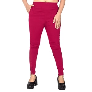 fashion gallery women39s cotton blend modern fit pants with ankle length pull on closure and elasticated flexible waiststretchable pants for women