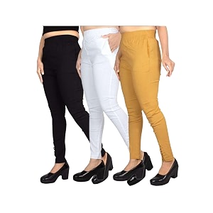 fashion gallery women39s cotton blend modern fit pants with ankle length pull on closure and elasticated flexible waiststretchable pants for women