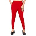 FASHION GALLERY Women's Cotton Blend Modern Fit Pants with Ankle Length Pull On Closure and Elasticated Flexible Waist|Stretchable Pants for Women