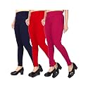 FASHION GALLERY Women's Cotton Blend Modern Fit Pants with Ankle Length Pull On Closure and Elasticated Flexible Waist|Stretchable Pants for Women