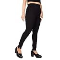 FASHION GALLERY Women's Cotton Blend Modern Fit Pants with Ankle Length Pull On Closure and Elasticated Flexible Waist|Stretchable Pants for Women