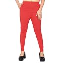FASHION GALLERY Women's Cotton Blend Modern Fit Pants with Ankle Length Pull On Closure and Elasticated Flexible Waist|Stretchable Pants for Women