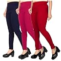 FASHION GALLERY Women's Cotton Blend Modern Fit Pants with Ankle Length Pull On Closure and Elasticated Flexible Waist|Stretchable Pants for Women