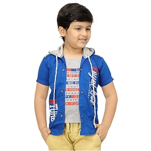 Boys Hoodies Jacket with T-Shirt