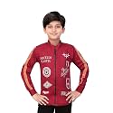 Boys Printed Shrug with Attached Printed T-shirt