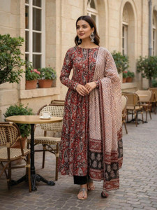 fashion hour Printed Anarkali Kurta Bottom