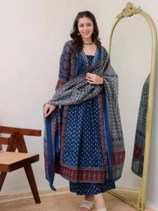 fashion hour Printed Anarkali Kurta Bottom