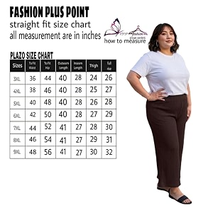 Fashion Plus PlointTrandy Textured Trousers for Women