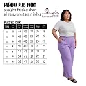Fashion Plus PlointTrandy Textured Trousers for Women