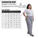 Fashion Plus PlointTrandy Textured Trousers for Women