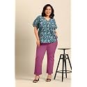 Fashion Plus PlointTrandy Textured Trousers for Women