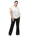 Fashion Plus PlointTrandy Textured Trousers for Women