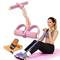Fashion Puller Exercise, 2026 New Natural Latex Tube Pedal Resistance Device, Elastic Multifunction Resistance Band with Handle for Abdomen, Waist, Arm, Leg Exercise Bands