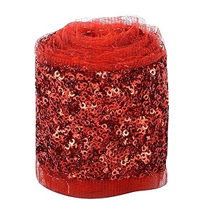 fashion sequence net laces for dressessareeslehengasuitscapsbagsdecorationsborderscrafts - royal blue - combo pack of 425 meters