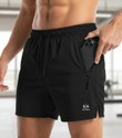 AS FASHION Solid Men Black Regular Shorts